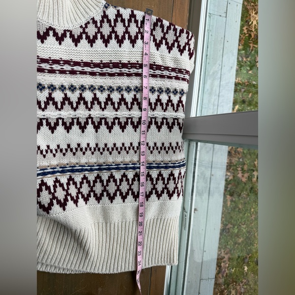 Rag & Bone Willow Fair Isle Wool Turtleneck Sweater M - Picture 10 of 12